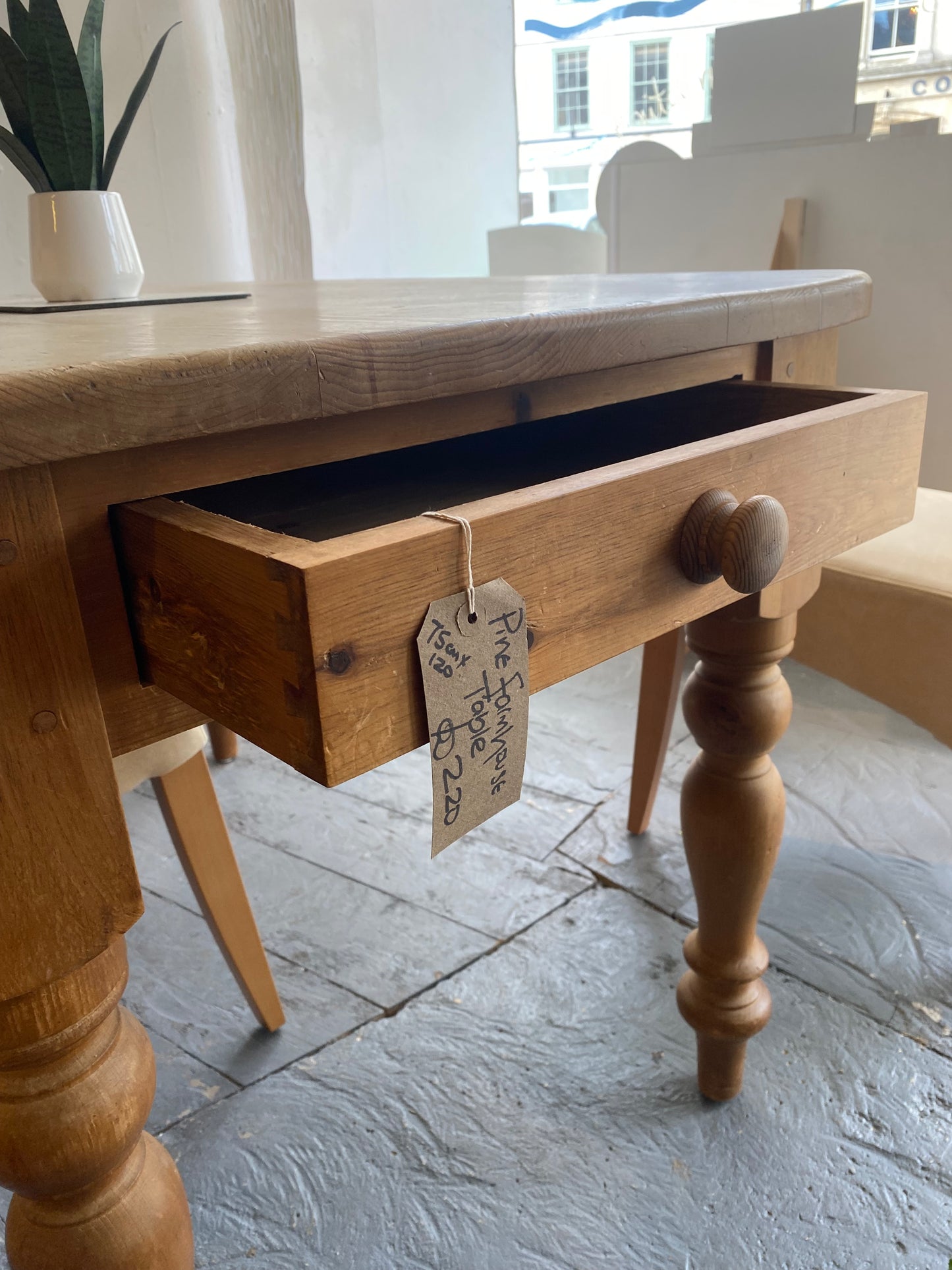 Rustic Pine Farmhouse Table