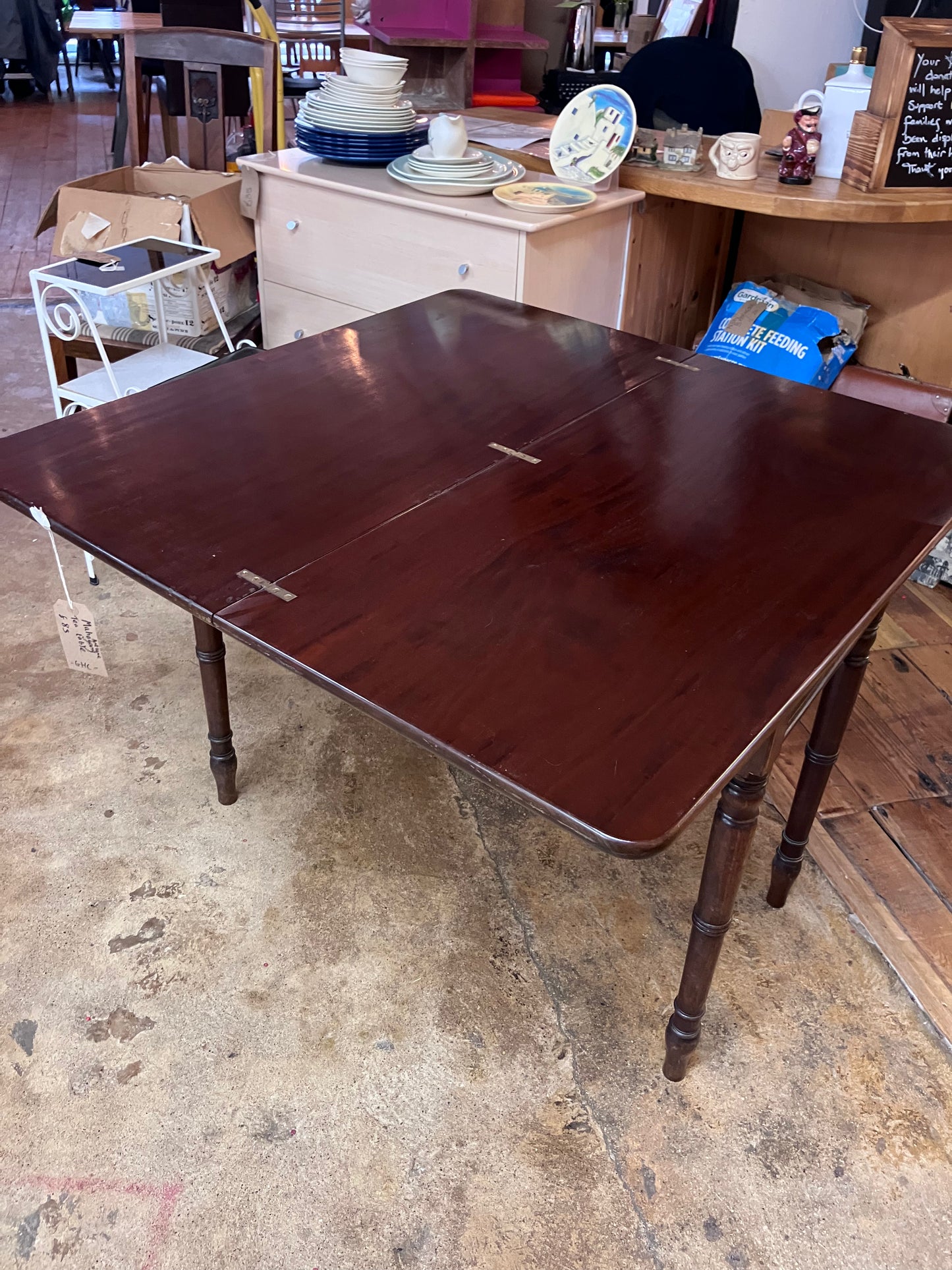 Antique Mahogany Tea Table GHC
