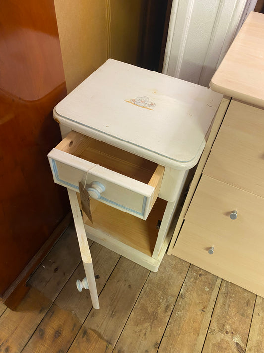 Painted bedside