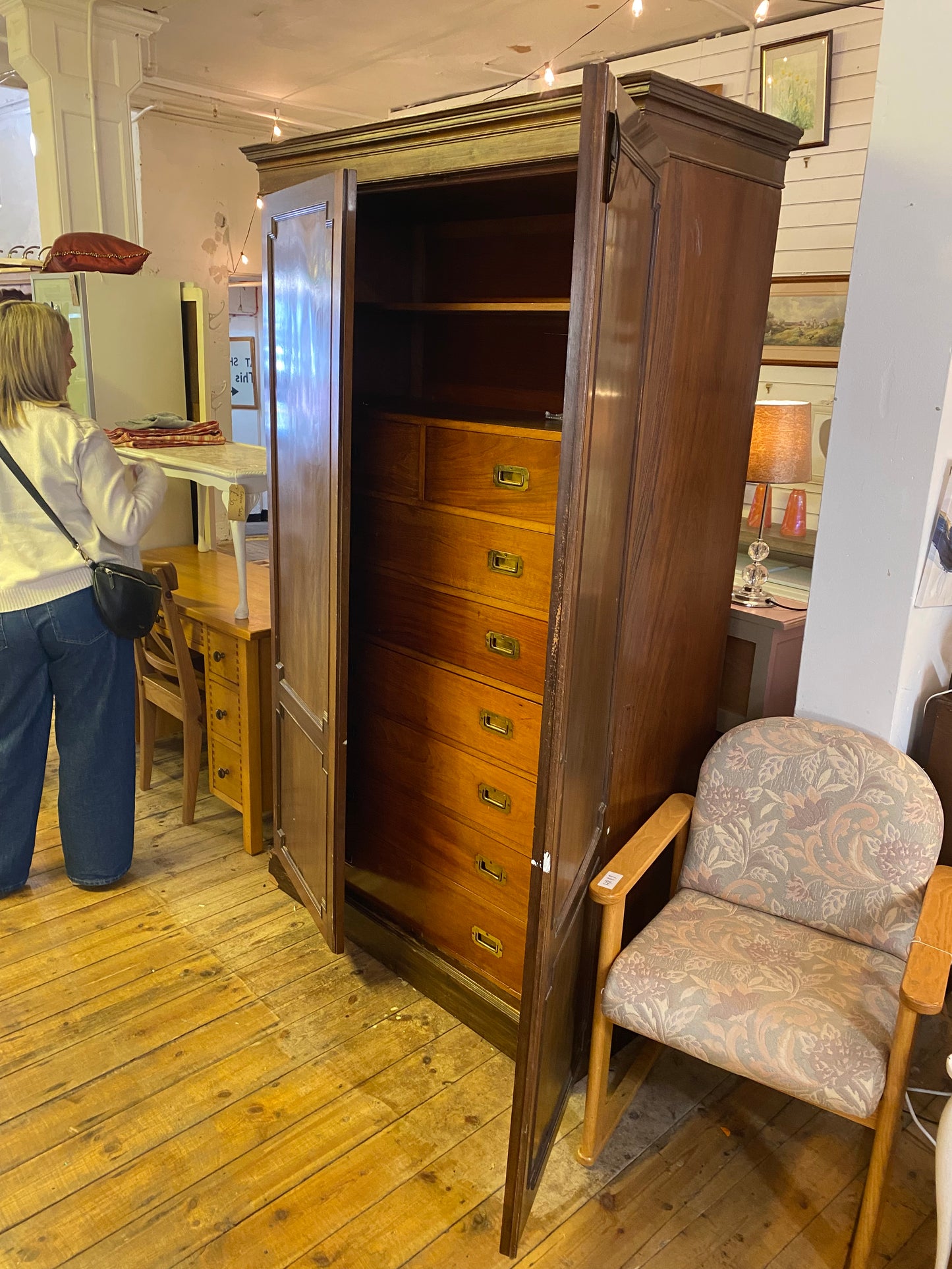 Antique Mahogany Wardrobe