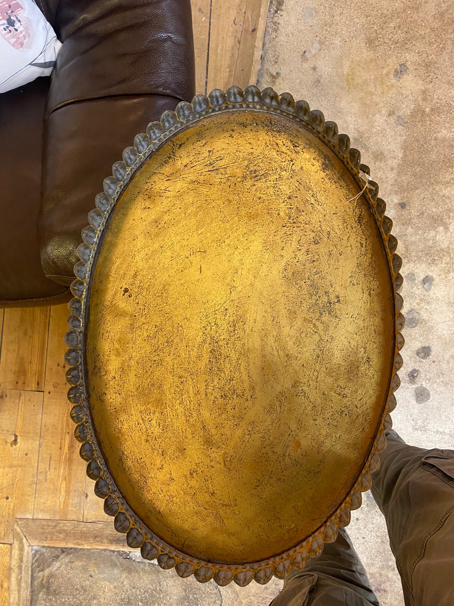 Metal fold up table