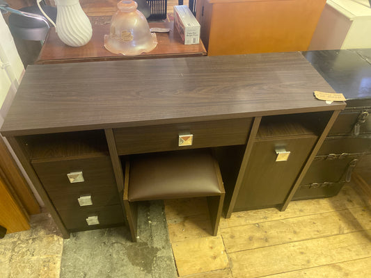 Contemporary dressing table and stool