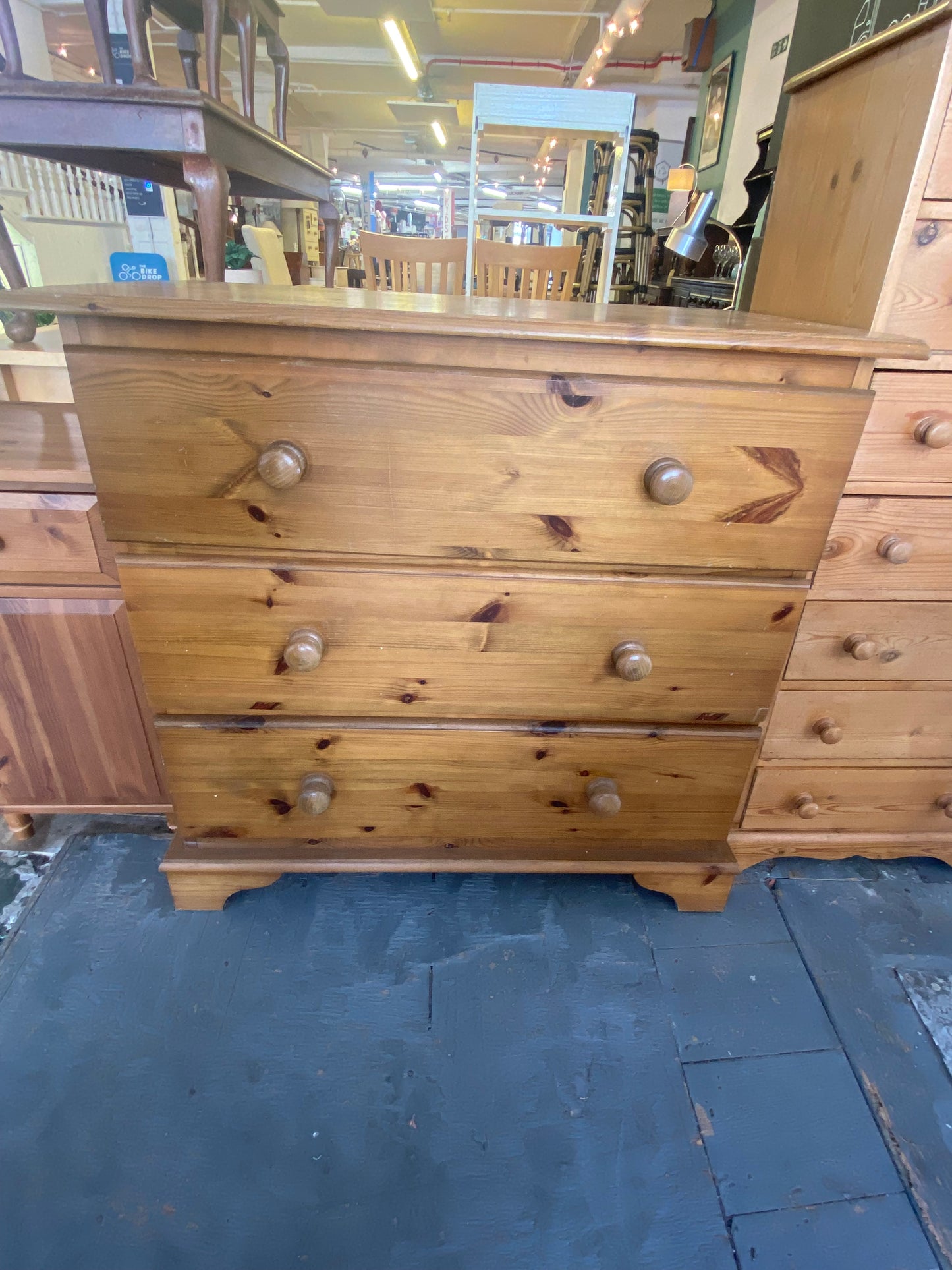 Pine Chest of Three Drawers
