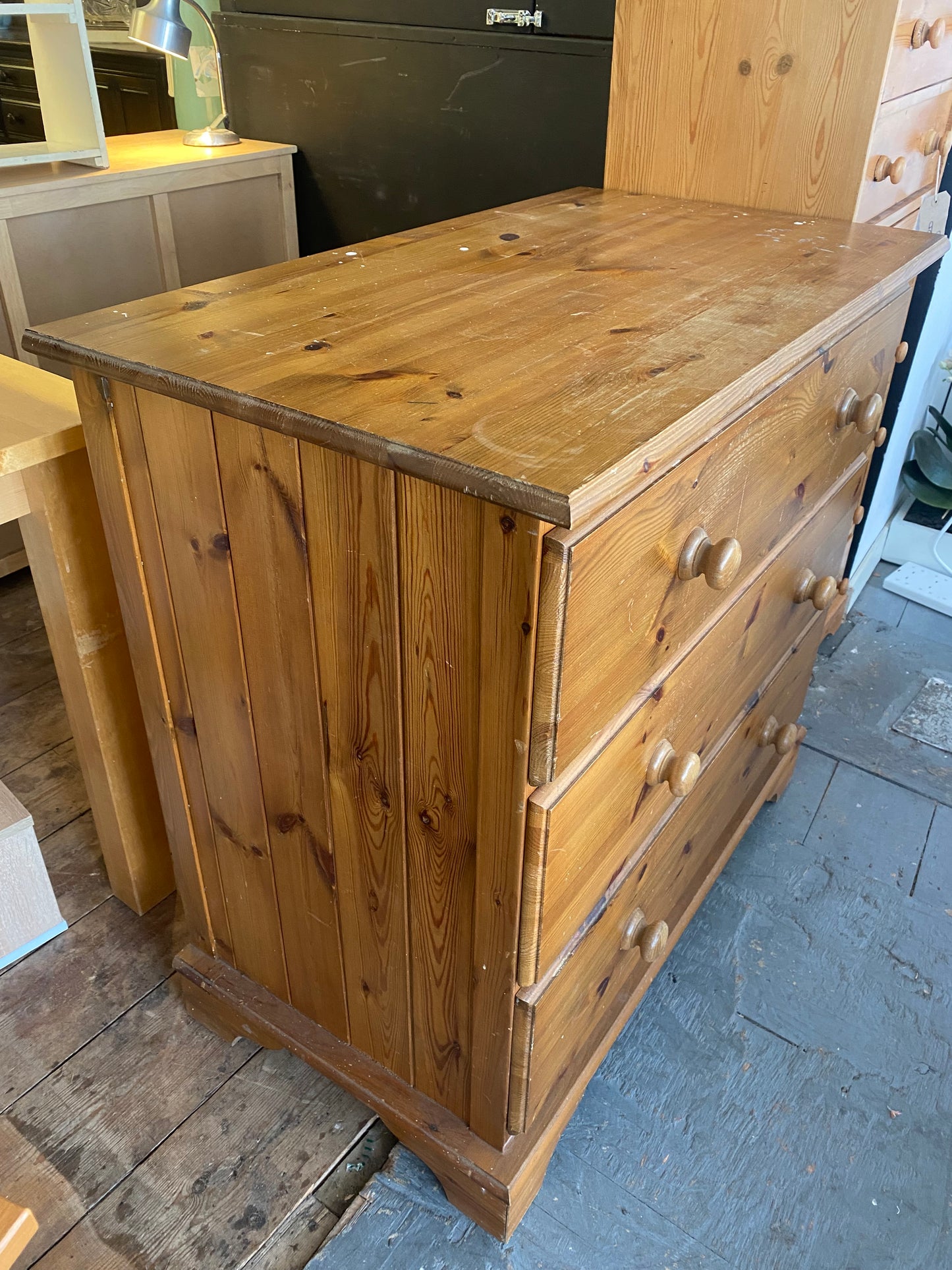 Pine Chest of Three Drawers