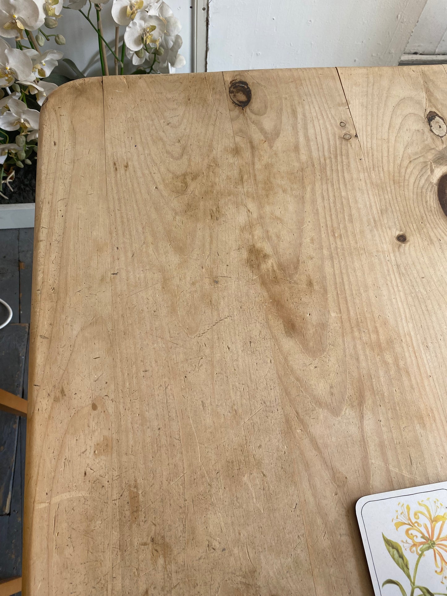 Rustic Pine Farmhouse Table