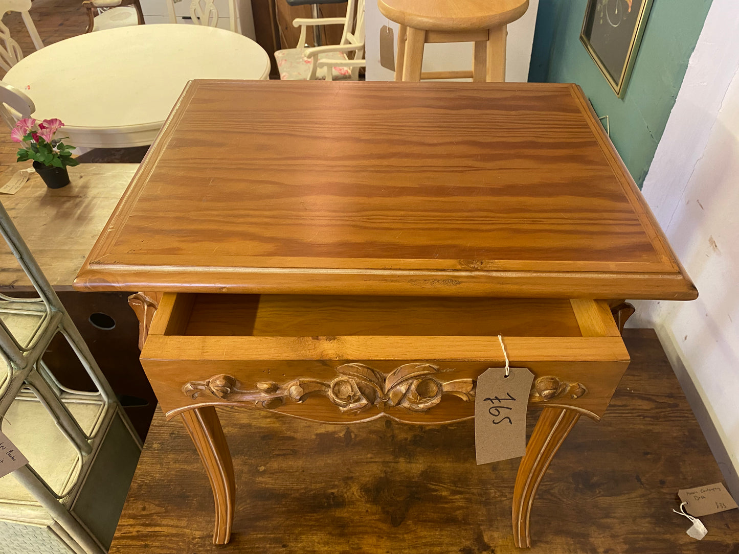 Carved Side Table