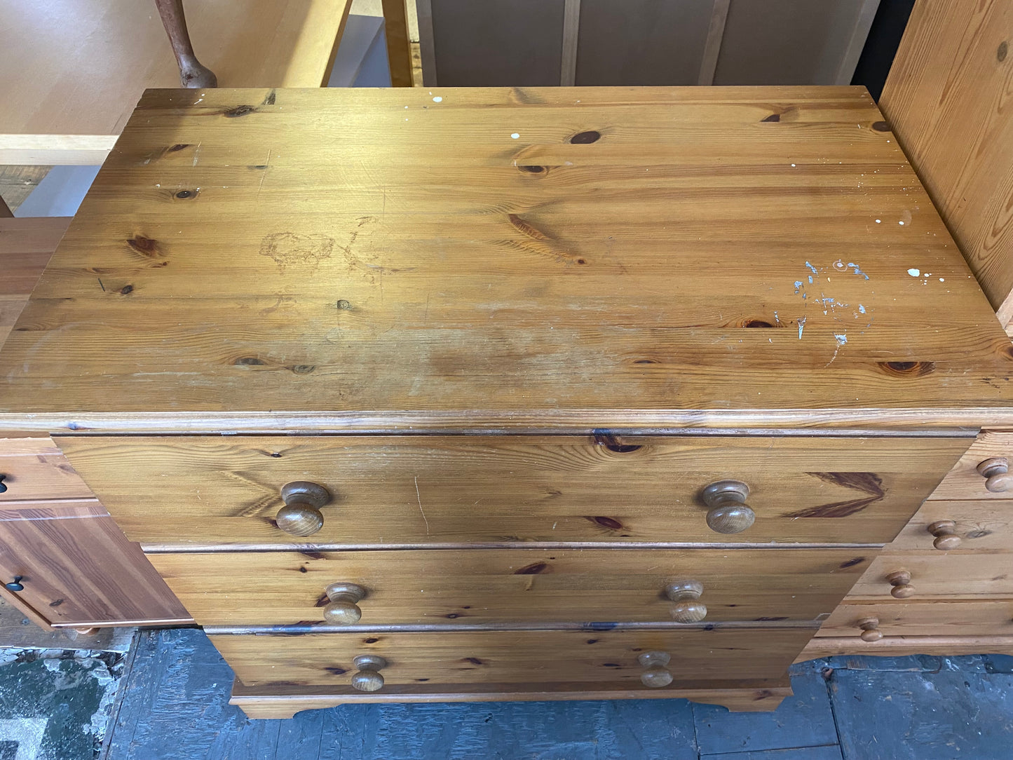 Pine Chest of Three Drawers