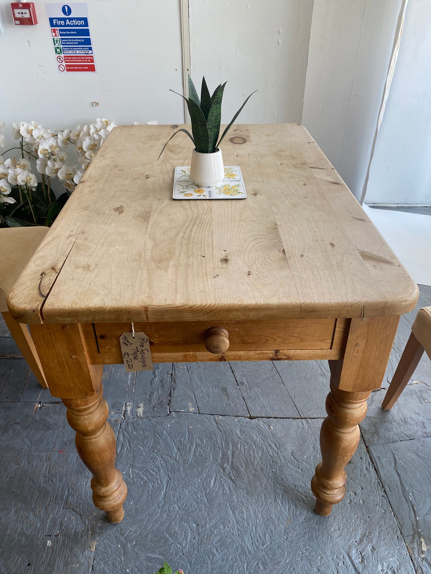 Rustic Pine Farmhouse Table