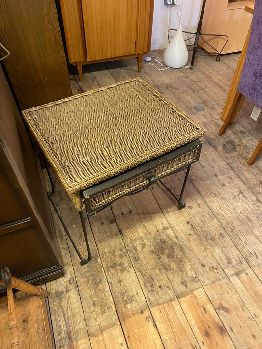 Wicker bedside Table