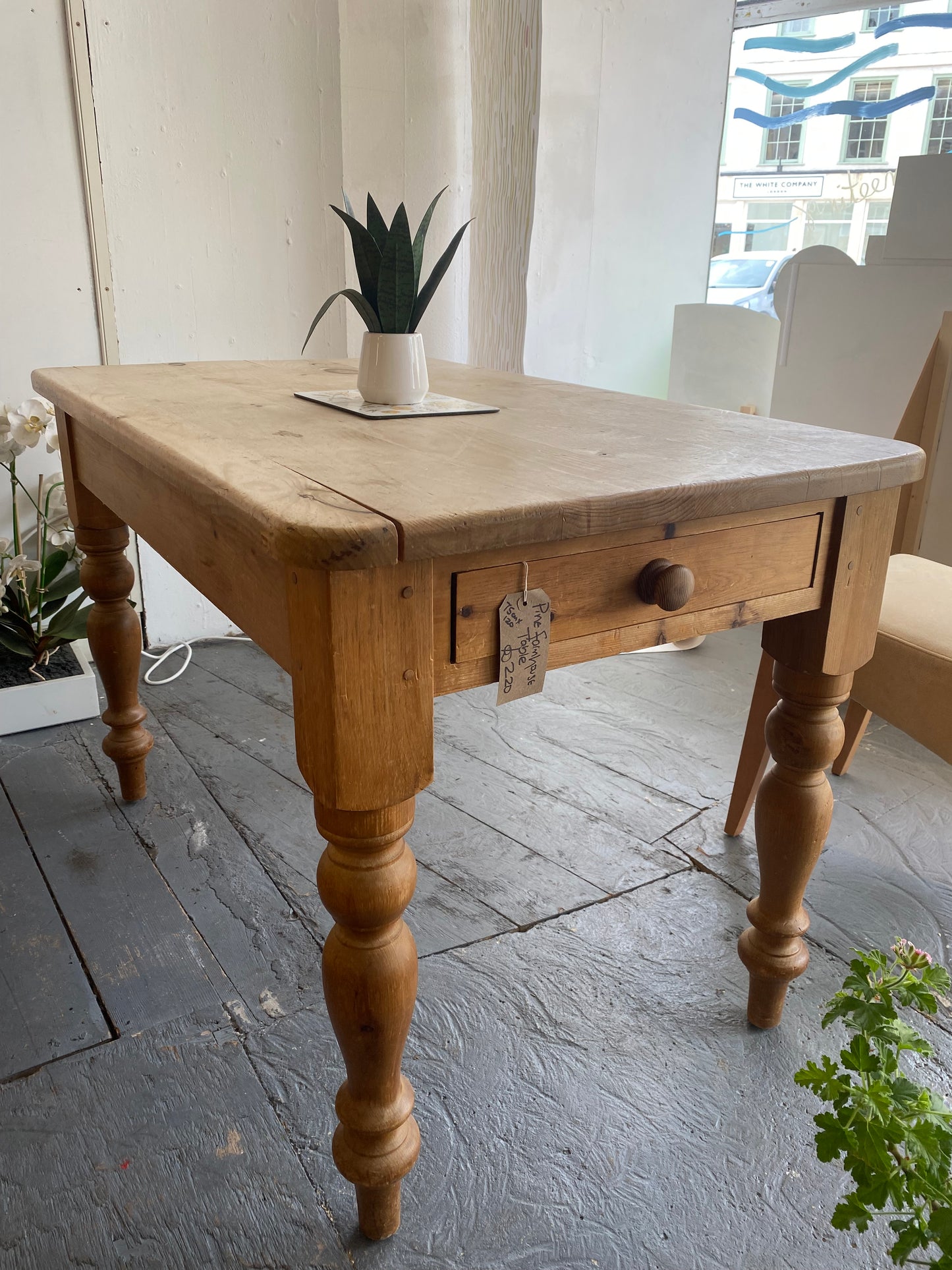 Rustic Pine Farmhouse Table