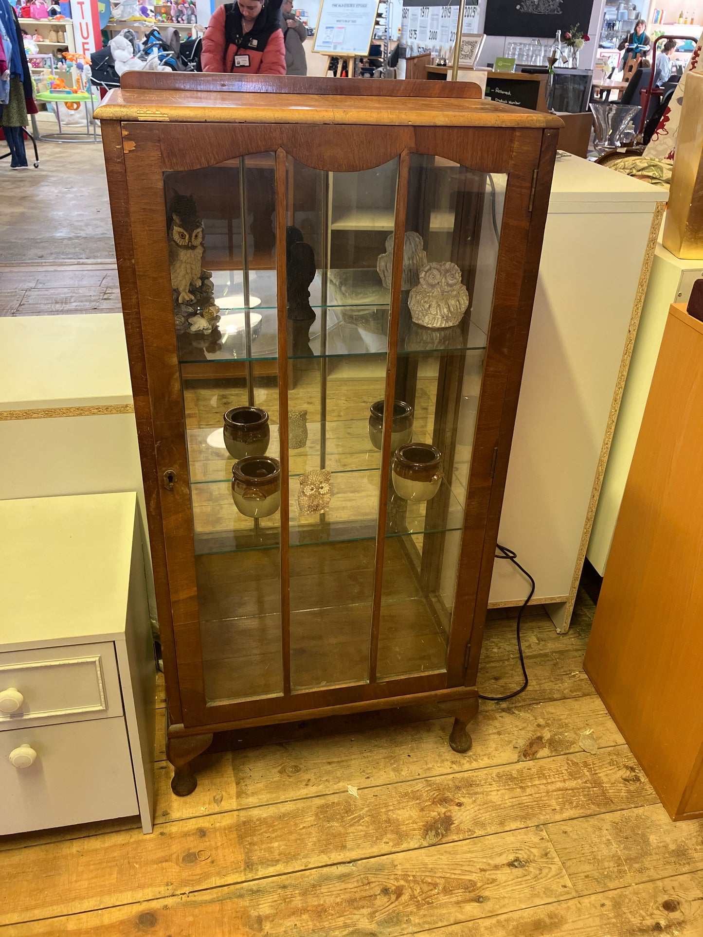 Antique Mahogany display cabinet