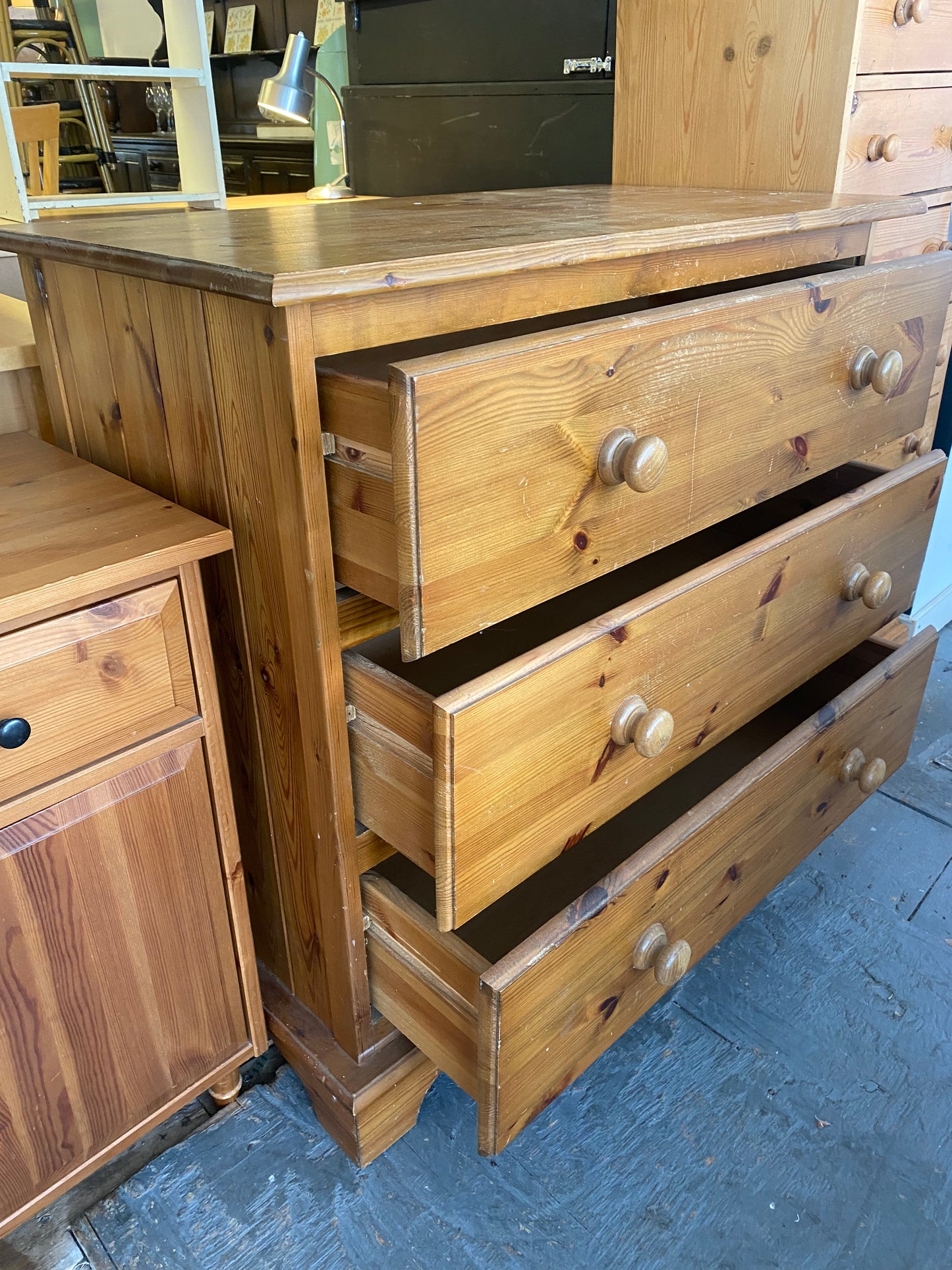 Pine Chest of Three Drawers