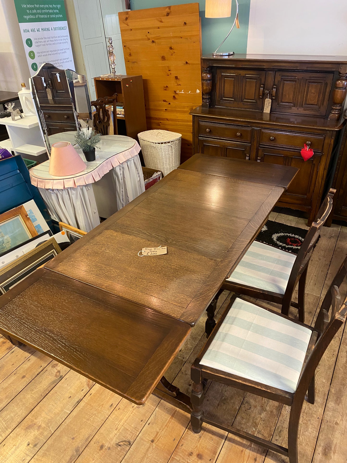 Ercol Draw Leaf Table