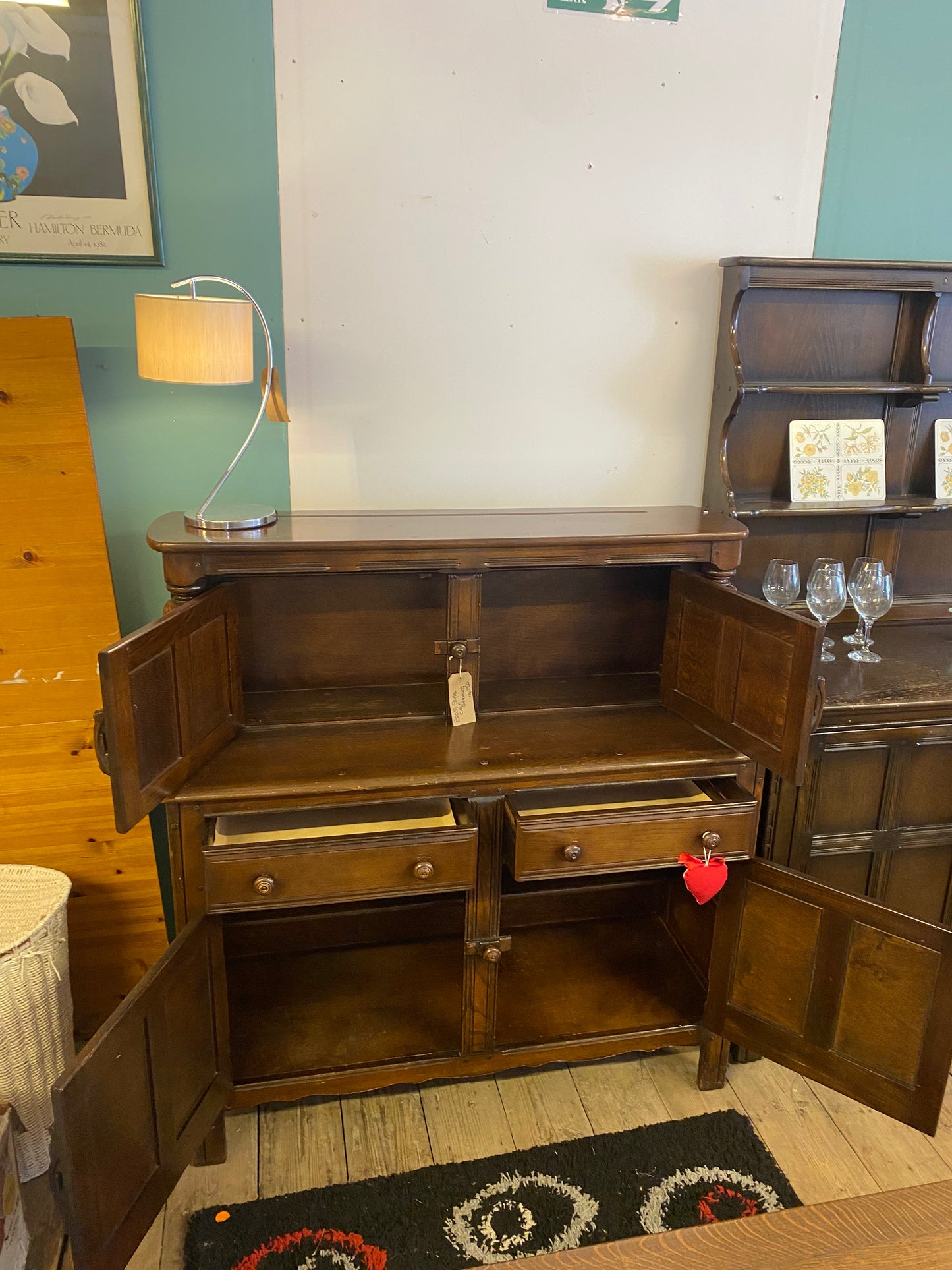 Ercol style court cupboard