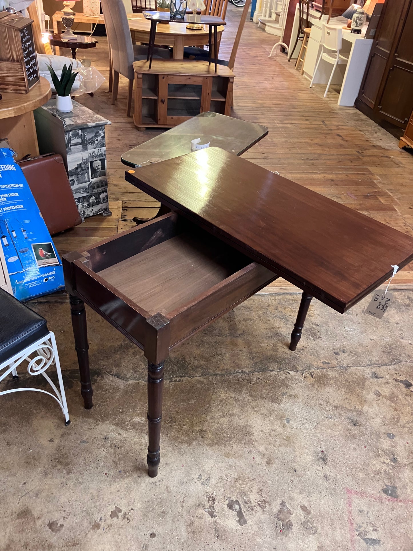 Antique Mahogany Tea Table GHC